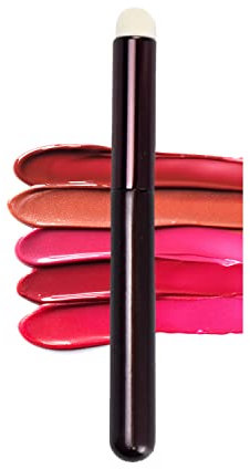 Ksvsonrvi Lip Brush, Round Head Lip Smudge Brush, Matte Effect Professional Lip Gloss Applicators Lipstick Brush, Artificial Fiber Makeup Brush