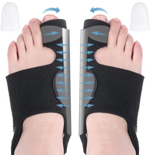 Hilph Hallux Valgus Zehenspreizer Korrektur für Damen und Herren, Ballenzeh-Korrektor Schienen, Hallux Valgus Schiene Bandagen, Hallux Valgus Zehenspreizer für Tag und Nacht Unterstützung, 1 Paar