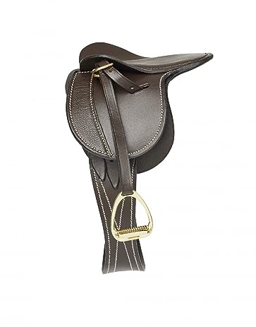 LeMieux Toy Pony Saddle - Brown - Fine Grain Leather - Suitable for Ages 8 Years +