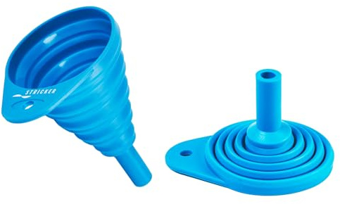 Embudo de silicona plegable, 8 cm de diámetro, 13 cm de altura