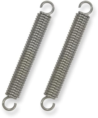 GUNGY Zugfedern mit Haken Edelstahl Zugfeder Spannfeder 90mm Außendurchmesser 12mm Drahtdurchmesser 2mm Maximale Zugkraft 12kg 2x12x90mm 2 Stück