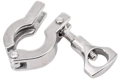 1 Stück K25.4-233mm 0.5 0.75 1 1.5 2 2.5 3 4 5 6 Tri-Clamp SUS 304 Edelstahl Sanitärrohranschluss(K77.5mm 160g)