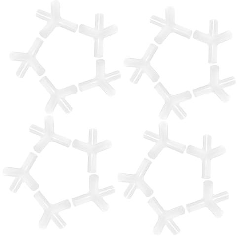 PAMINGONO 24 Stück Zeltstangen Adapter Vierwegeverbinder Kunststoff Verbindungsstücke 8mm Für Zeltnachrüstung Und Outdoor Unterstand Ersatzteile