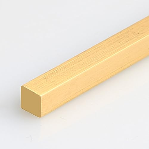 ZGHQHCDRH Tira de transición de latón for Suelos - Tiras de 100 cm for Cubrir Juntas de baldosas a Vinilo, Impermeables y duraderas(8mmx8mm)