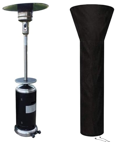 Cubierta de calentador Patio, resistente al agua, pirámide Gas, Protector muebles exterior, cubiertas multiusos con cremallera Cubierta Calentador Exterior(D106x228cm)