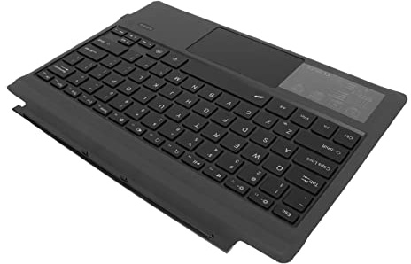 KIMISS Clavier sans Fil avec Couvercle de Type TouchPad Pro - Clavier Noir Rechargeable Portable avec 7 Couleurs Rétro-éclairage 3/4/5/6/7/ Plus - Electronics/Computers &