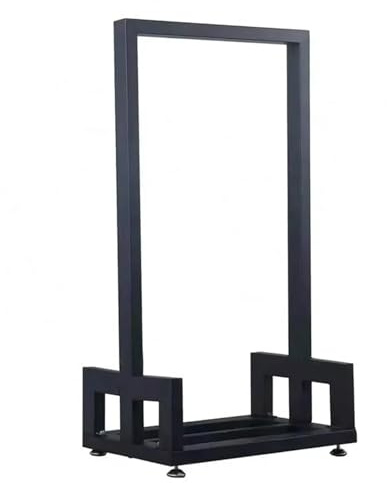 JCXIOC Brennholzregal Outdoor Indoor 4 Fuß Eisen Heavy Duty Metall Brennholz Lagerung Log Rack HolderConstruction schüssel