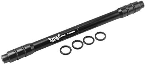 KBOLAE Bike 12 auf 9 mm Steckachse, Schnellspanner-Naben-Umwandlungs-Spieß-Adapter, schwarz, 148 mm