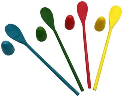 Zambuph Egg Spoon Race Game Interactive Balancing Toy Kids Enjoy Fun Family Game Hand Eye Coordination And Balance Skills Educational Toy Parent Child Activity Puzzle