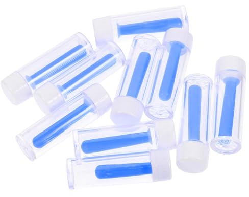Extractor de Lentes de Contacto de Silicona Azul, 10 Piezas | Ventosa Suave Reutilizable, Compacta y Portátil, Apta para Distintos Tipos de Lentillas