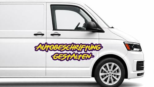 Aufkleber Wunschtext selbst gestalten 2-farbig – personalisierter Autoaufkleber Schriftzug aus Vinyl – individueller Text Sticker für Auto Motorrad Fenster mit Wunschdesign