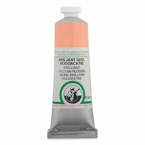 Old Holland Ölfarbe – Klassische Farben 40 MLS – 164 Künstlerfarben B109 Brilliant Yellow-Reddish