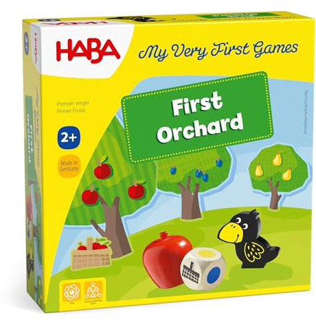 HABA My Very First Games - First Orchard Toddler Game - My First Orchard Game, Cooperative Toddler Board Games for 2 Year Olds - Made in Germany