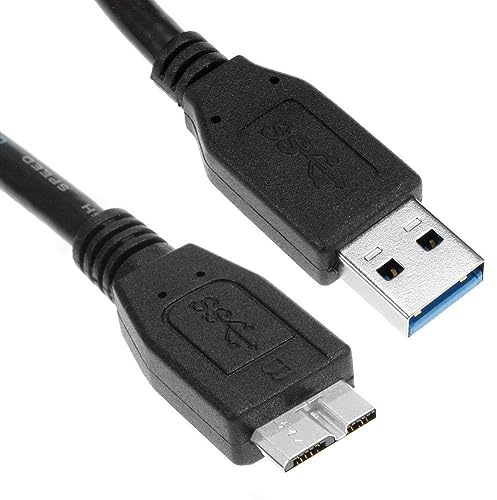 DragonTrading Câble de rechange compatible USB 3.0 pour disque dur externe portable Western Digital, Seagate, Clickfree, Toshiba, Samsung, câble USB 3.0 A vers Micro-B, 0,5 m