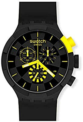 Swatch Big Bold Chrono SB02B403 Bracelet de Montre Jaune