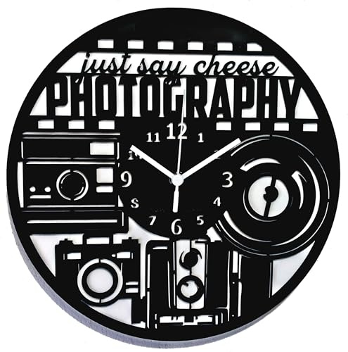 Instant Karma Clocks | Orologio da Parete Fotografia | Design Fotocamera Vintage Moderno | Decorazione Studio Fotografico | Arredo Camera Creativa | Idea Regalo Originale
