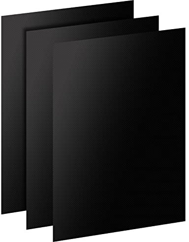 DIKER Griglia Tappetino BBQ, Stuoie da Forno Barbecue, Carta Barbecue Antiaderente, BBQ Tappetini,Grill mat Riutilizzabili, stuoie da forno antiaderenti per Griglia a Carbone Gas Weber Forno Elettrico