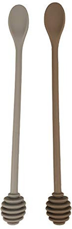 EdirFtra 2 Bastoncini di Nido d'Ape, cucchiai di Miele Gel di silice, Bastoncini di miscelazione del Miele, cucchiai di Manico Lungo, lattine di Miele 25CM (Colore Casuale)