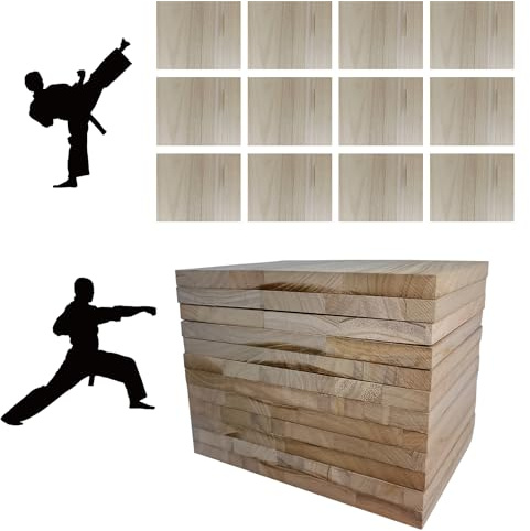 TDIAVH Karate and Taekwondo Breaking Boards, 12-Pack, 20 mm, Martial Arts