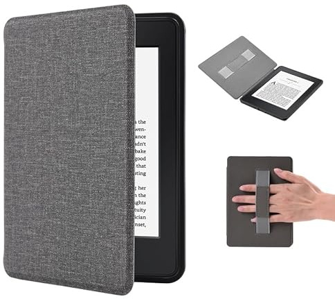 Hülle Kindle Paperwhite 11. Generation 2021 mit Magnetischer, 6.8 Smart-Cover Case mit Handschlaufe und Auto-Sleep-Wake-Funktion, Signature Edition Kindelhülen