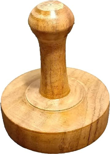 A1SONIC® Wooden Roti Chapati Datta Press Indian Cookery Potato Masher (1)