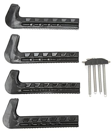 Xcello Verstellbare Schlittschuhschoner, Set Mit 2 Paaren Für Hockey-Schlittschuhe, Eiskunstlauf-Schlittschuhe Und Schlittschuhe(16.5cm-Schwarz)