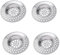 4Stück Abflusssieb Edelstahl, Abfluss Sieb, Spüle Filter Sieb, Haarsieb Dusche, Waschbecken Sieb, Spülbeckensieb, Abflusssieb Siebe für Dusche,Badewanne, Küche,2.76 / 7cm