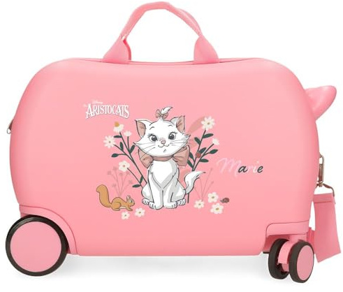 Disney Kinderkoffer, hartschalig, mit seitlichem Zahlenschloss, 4 Rollen, Handgepäck, hergestellt aus ABS, einem robusten und leichten Material.