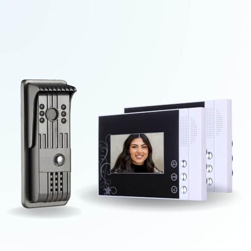 BT Security Portier interphone vidéo PILI 4 Fils - 2 écrans Noirs