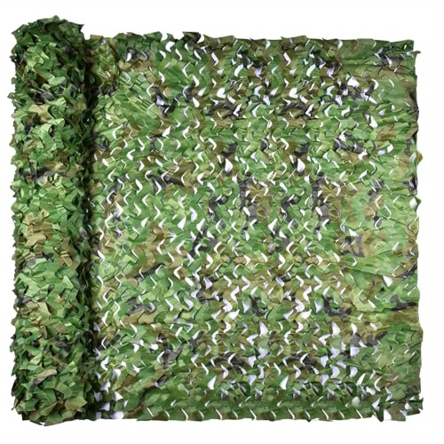 HSPLXYT Camo Netting Camouflage Net, for Hunting Blind Sunshade Car Cover Camping Shooting Fence Canopy Party Decorations Camp Netting Balcony Netting(Size:2x8m/6.6x26.2ft)