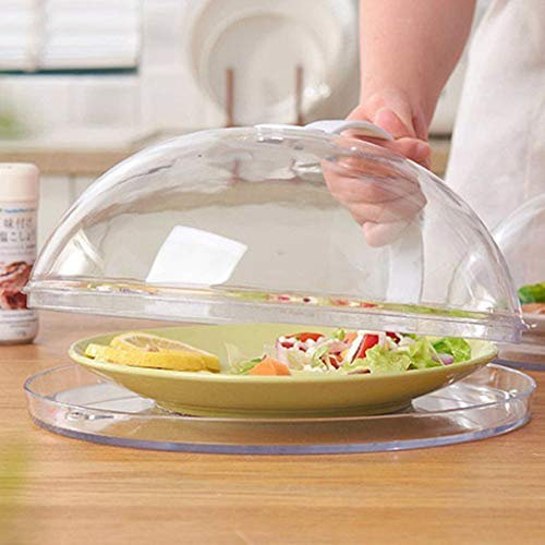 Cubierta protectora para microondas con rejillas de ventilación que mantiene el horno limpio y grandes cubiertas transparentes