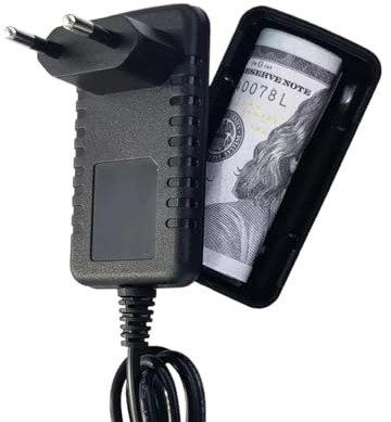 Boîte de dérivation de fausse prise de chargeur,coffre-fort de dérivation de fausse prise de chargeur - Coffre-fort de dérivation de prise murale - Conteneur de coffre-fort de diversion suffisamment s