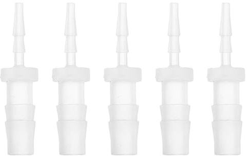 HEROFFIX Schlauch ID Verbinder Klar 5 Stück Für Aquarium Pool Brunnen | Kunststoff, 1/16 Bis 3/16 Schlauch ID, Tropfbewässerung, Labor, Chemische Verarbeitung, Dichte Verbindungen