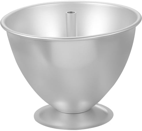 sourcing map 7 Inch Round Aluminum Doll Cake Pan, Metal Princess Doll Cake Baking Non Stick for Home Kitchen Dessert DIY Silver