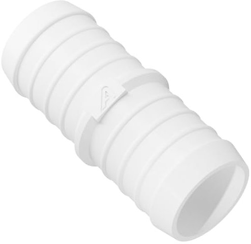 Connettore dritto in plastica bianca da 40 mm per tubo flessibile in gomma siliconica PVC