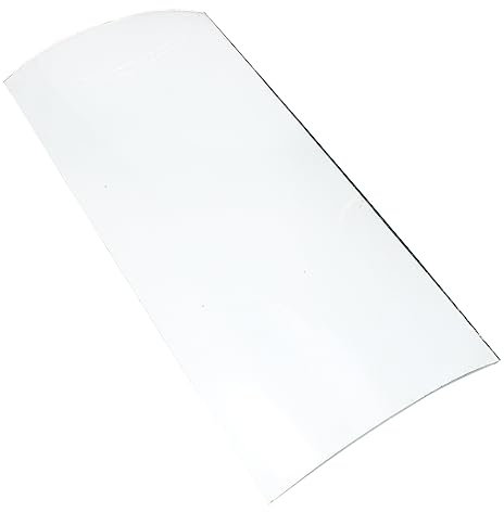 CAXUSD Glass Roof Tiles and Sunlight Panels for Carport and Greenhouse, 400x190x4mm Non-skid Glass Roofing Sheets for Patio Covers and Outdoor Roof Supplies