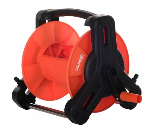 Schmith - Avvolgitubo per irrigazione - Avvolgitubo per tubo dell'acqua da 1/2 pollice, fino a 35 m - Peso 1,3 kg, facile da trasportare - Accessori da giardinaggio - 46 x 32 x 33 cm