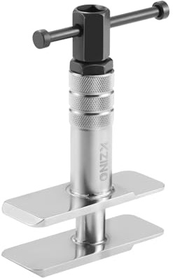 KZINO Heavy Duty Brake Caliper Compression Tool - Universal Motorcycle & Auto Caliper Spreader, Piston Compressor & Brake Pad Press Tool Kit