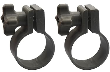 Colliers de serrage PF BRICO pour tuyaux de piscine 32 mm en plastique, 2 pièces gris - adaptateur de tuyau de piscine, adaptateur de tuyau piscine, adaptateur pour aspirateur de piscine