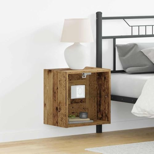 WSJHUHK Mensola sospesa marrone, 40 x 28,5 x 40 cm, in legno ingegnerizzato, per mobili e ripostigli