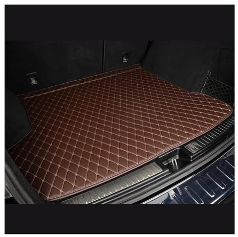 Auto Leder Kofferraummatte Kompatibel Mit BMW IX1 X1 U11 2023 2024 2025 2026 Individuelle Kofferraummatten Cargo-Liner(Coffee)