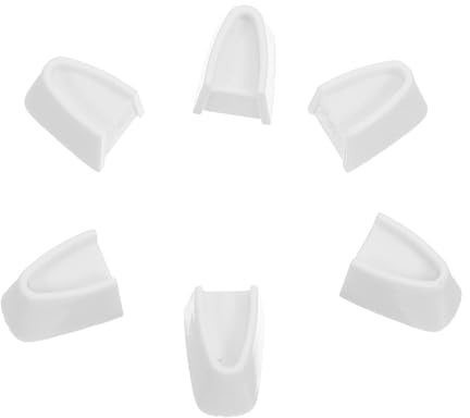 Alipis 6pcs White Plastic Replacement Dimmer Light Switch Knobs Compatible with Standard Wall Dimmer Controls, Sliding Knob Set for Home Lighting and Event Decoration