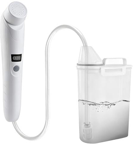 Portable Electric Bidet, Rechargeable Handheld Travel Bidet Sprayer for Toilet Bathroom and Outdoor Hiking, 3L Water Tank Sprayer for Shower Clean Personal Hygiene Postpartum/Feminine Care