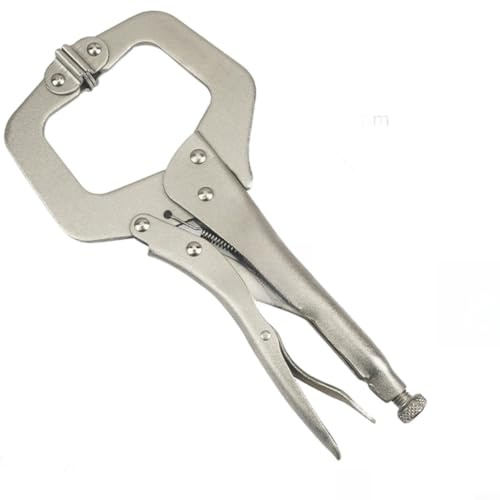 RiseNova Högkolstål C-klämlåstänger med snabbjusteringsmekanism, ergonomiskt handtag för träbearbetning och industriella klämuppgifter (max öppning 80 mm)