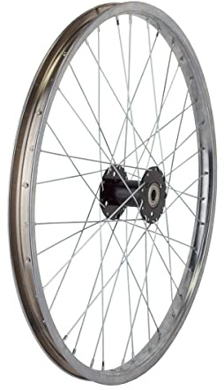 WheelMaster Rear Bicycle Wheel for Trike, 24 x 1.75 36H, Steel, Bolt On, Silver