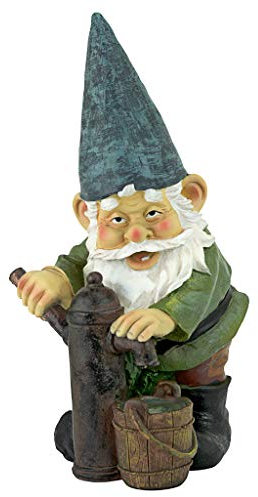 Design Toscano Garden GNOME Statue - Pompa Acqua Pete Garden GNOME - Prato GNOME