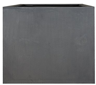 Pflanzwerk® Pflanzkübel Fiberglas Cube Grau 85x100x100cm XXL *Frostbeständig* *UV-Schutz* *Qualitätsware*