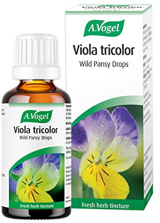 A.Vogel Viola Tricolor Wild Pansy|Herbal Food Supplement|Extract of organically Grown and Freshly harvested Viola Tricolor|Suitable for Vegans|50ml