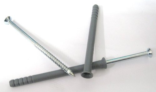 Wkret-met 100x Quality Frame Dowels / Nail Dowels 6 x 80 mm with Galvanised Cross Steel Nail Screw from well-known European Production