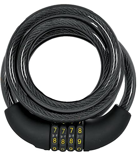 Oxford Lk204 Combi Lock, Smoke, 1.5m x 12mm